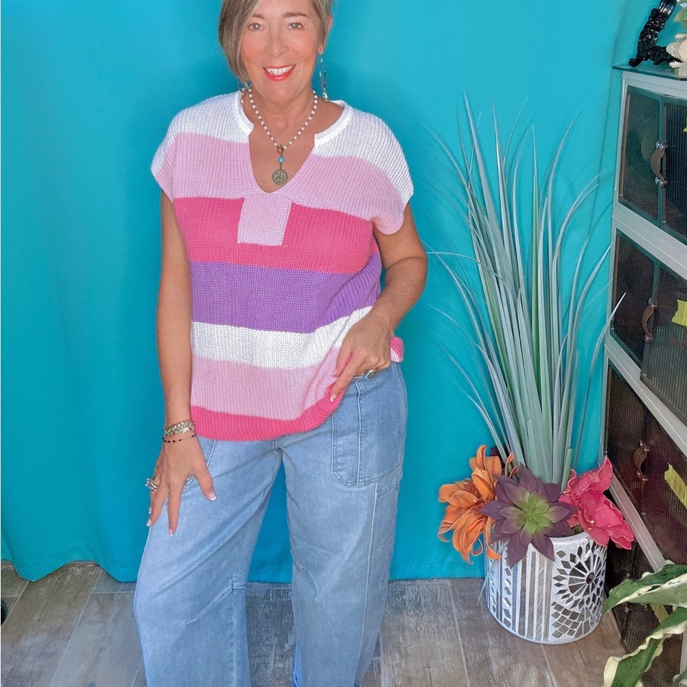 Risen Barrell Leg Pocket Denim Crop Blue Jeans - Picture 4 of 4